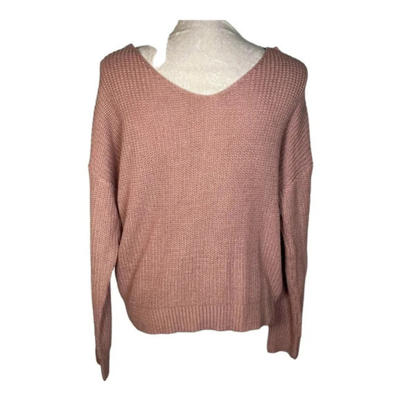 Main‎ Strip 💜 Twist Front or Back Sweater SMALL - Picture 3 of 4